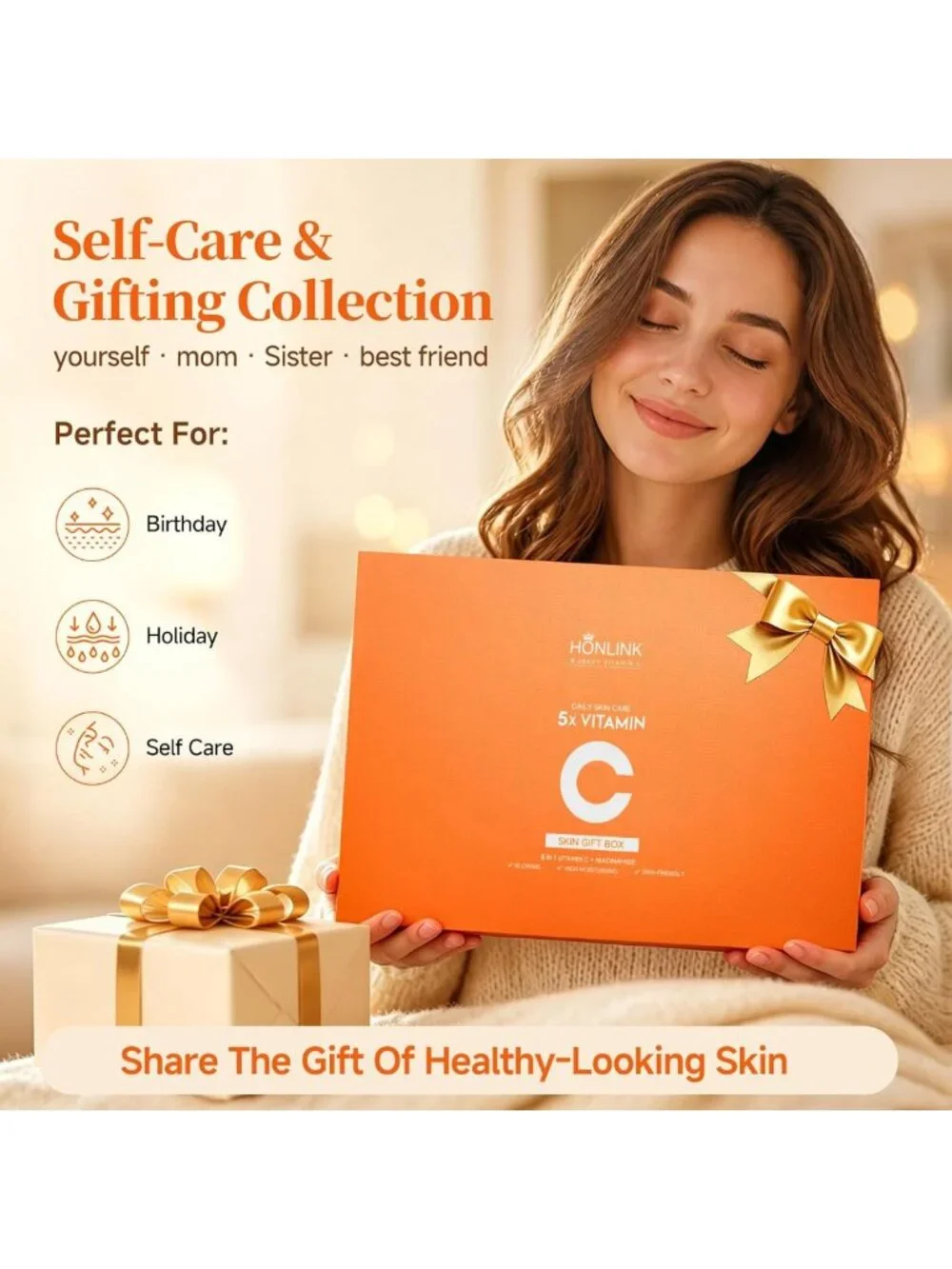 6-Piece Vitamin C & Niacinamide Skincare Set for Daily Facial Care Routine